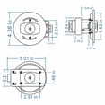 thumbnail image 2 of RV Door Lock Bathroom Door Lock With Key Door Thickness 24Mm-45Mm Suitable For Yachts Boats Caravans Campers RV, 2 of 5