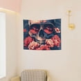 thumbnail image 3 of Picia Skull With Roses And Sunglasses Pattern Tapestry-Tapestries for Bedroom Living Room Dorm(29x37"), 3 of 8