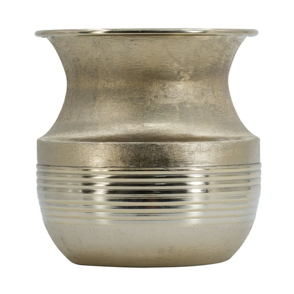 A&B Home Gold Aluminum Textured vase 8.5" x 8.5" x 8.9"
