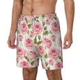 thumbnail image 2 of Balery Rose Flowers Mens Swim Trunks Swim Shorts for Men Quick Dry Inseam Beach Shorts with Compression Liner Pocket-Large, 2 of 9