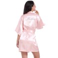 thumbnail image 5 of Tqcoqu Women Hot Fix Casual Solid Color Simulated Silk Home Clothing Robes, 5 of 5