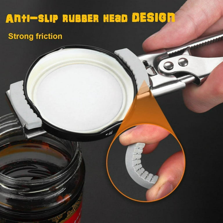 1pc, Can Openers, Multifunctional Stainless Steel Jar Opener For Seniors,  Weak Hands, Multi Functional Manual Can Opener For Home, Kitchen, Restauran