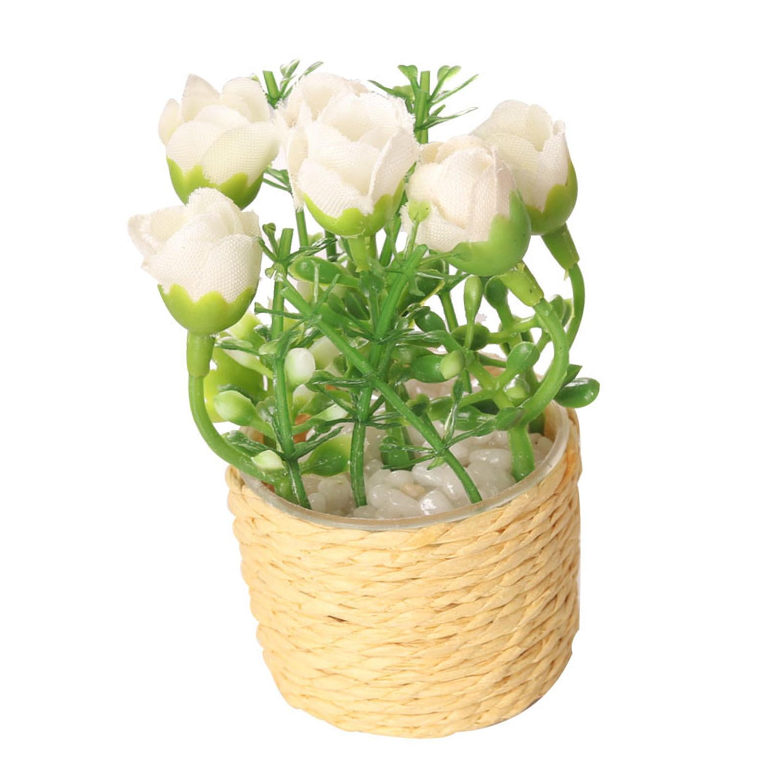 Mini Dollhouse Flower Scenery Model 6 Scale Life Scene Furniture Dioramas Artificial for