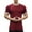 Red, variant on Bcfgryg Men's Solid Color Stripe Stretch Sports T Shirt Sports Semi Tight Fitness Short Sleeve Men T-shirts