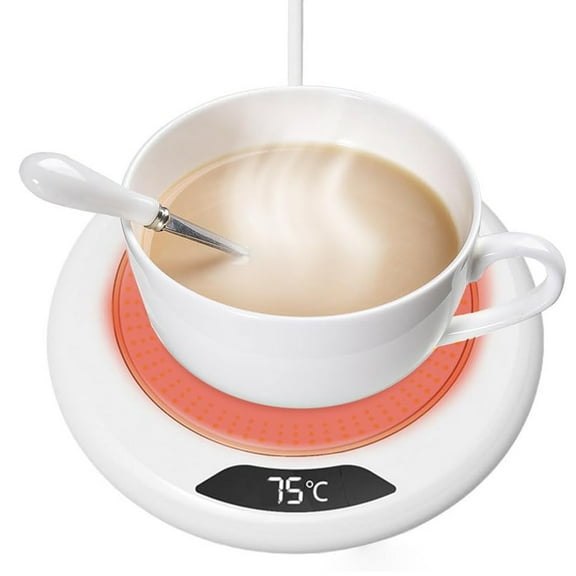 Coffee Mug Warmer, USB Powered Smart Coffee Cup Warmer 3 Temperature Settings & 8h Auto Shut Off Mug Cup Coffee Warmer Heated Coaster for Coffee Tea Water Milk