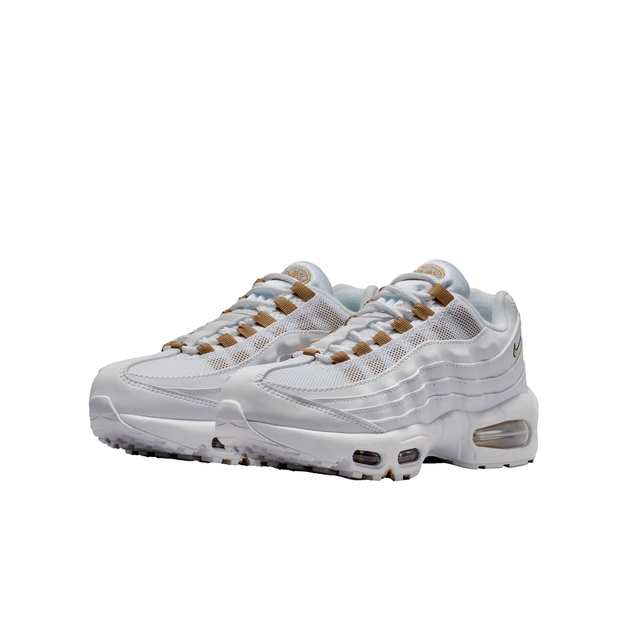 Nike Air Max 95 BB LTR White / Metallic Gold - Black  II4130-102 Grade-School Size 7