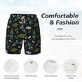 thumbnail image 5 of Balery Space Rockets Mens Swim Trunks Swim Shorts for Men Quick Dry Inseam Beach Shorts with Compression Liner Pocket-Medium, 5 of 9
