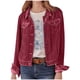 thumbnail image 2 of ICHUANYI Liquidación Moda Mujer Turn Down Collar Manga larga Casual Botón Abrigo Blusa ICHUANYI WER202308174341, 2 of 5