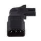 thumbnail image 1 of Adaptadores Convertidores de Enchufe Moldeado IEC C14 a C7 Conectores en ángulo Universales Sunnimix cable de extensión de energía, 1 of 7