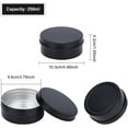 thumbnail image 2 of 5 Packs 8oz Matte Large Black Aluminum Tin Can Round Metal Tins with Screw Lid for Spices Candies Tea and Chrismas Treat colorful, 2 of 7