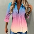 thumbnail image 2 of Lindreshi Cardigan Sweaters for Women Women Casual Printed Long Sleeve Turn-down Collar Cardigan Blouse Tops, 2 of 4