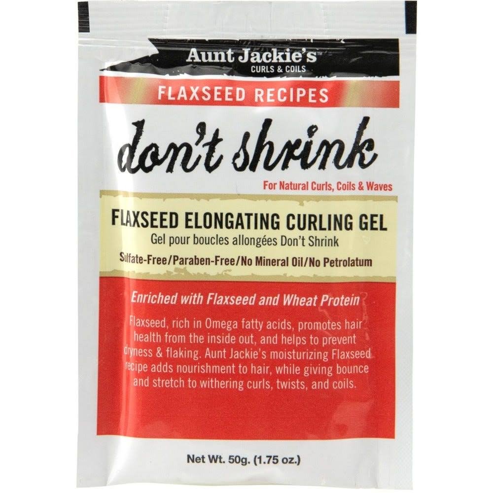 Aunt Jackie's Don't Shrink Elongating Flaxseed Gel 1.75oz,Pack of 6
