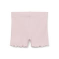 thumbnail image 2 of Garanimals Baby Girl Lettuce Hem Biker Shorts, Sizes 0-24 Months, 2 of 2