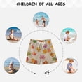 thumbnail image 6 of Kids' Beach Pants Comfortable Swim Trunks Colored Autumn Leaves Shorts for Pool Vacation and Lounge Wear 5T, 6 of 8