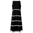 thumbnail image 6 of Sngxgn Women's Basic Bodycon Midi Dress Crewneck Sleeveless Casual Summer Tank Top Dresses(Black,XL), 6 of 6