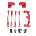 thumbnail image 3 of Fiocias RC Car Axle Rod Aluminum Alloy Replacement Kit Model Car Axle Rod Four Link Mount Rod Secure Fitment Complete Set Suitable for RC Crawling Sports DIY red, 3 of 8