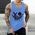 thumbnail image 2 of Camisetas de Tanque de los Hombres Tanque de los Hombres Incolor Gradiente de Impresión Cuello Redondo Correa Delgada Fuga Atrás Regular Casual Deportes Blusas de Tanque, 2 of 5