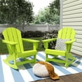 thumbnail image 2 of Polytrends  Laguna Hdpe All Weather Outdoor Patio Rocking Chair (Set of 2) Lime, 2 of 5