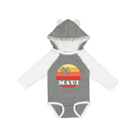 

Inktastic Maui Hawaii Vacation Gift Baby Boy or Baby Girl Long Sleeve Bodysuit