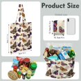 thumbnail image 2 of Watercolor Butterfly Floral Canvas Tote Bag – Romantic Nature-Inspired Reusable Cotton Shopping Bag with Artistic Fantasy Garden & Starry Sky Design for Women, Teens, Aesthetic Gift Lovers, 2 of 7