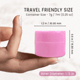 thumbnail image 2 of Beauticom Pink 12 Pieces High Quality 7G/7ML (0.25 oz) Thick Plastic Container Jar With Foam Lined Lid for Lotion, Cream, and Skin Care Samples, 2 of 9
