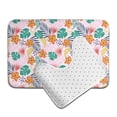 thumbnail image 6 of Yiaed Tropical Plants Print Bathroom Mat Set 2 Pieces Mat Anti-Skid Pad Ultra Soft and Absorbent Bathroom Bath Mat Contour Bath Rugs for Toilet Base, 6 of 6