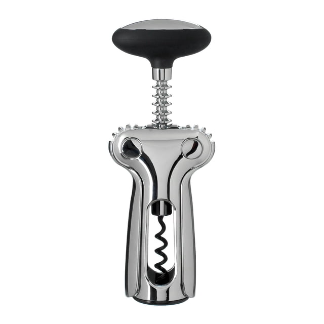 Sacacorchos OXO Steel, con alas, con pomo blando, alambre de zinc