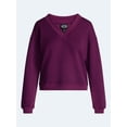 thumbnail image 6 of Scoop Women's and Women's Plus V-Neck Sweatshirt, Sizes XS-4X, 6 of 6