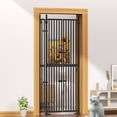 thumbnail image 3 of KORIMEFA 74.8"-96.5" Extra Tall Pet Gate for Doorway, Wide Tall Adjustable 30.3"-38.2" Cat Gate, 1.37″ Narrow Gap, Black, 3 of 11