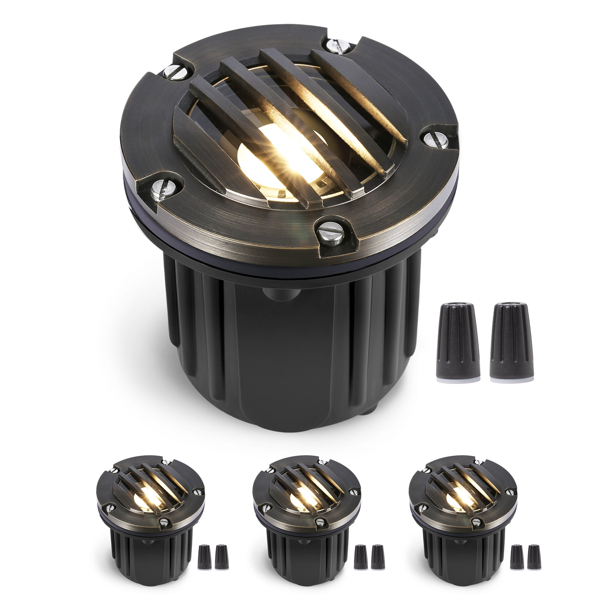 Gardenreet Solid Brass Well Lights Landscape Led In Ground,12V LED