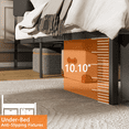 thumbnail image 4 of Tydimor Twin Size Bed Frame with 2 Drawers & LED Lights & Charging Station, Beds with Headboard & 10.10" Under Bed Storage, No Box Spring Needed, Easy Assembly, Black, 4 of 9
