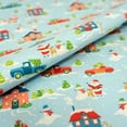 thumbnail image 2 of SINGER Christmas Collection 44" 100% Cotton Santa's Village Sewing & Craft Fabric 8 yd By the Bolt, Blue, 2 of 2