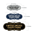 thumbnail image 2 of Designer Coffee Solves Everything Sign (Black) - Large, 2 of 4