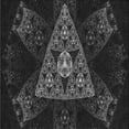 thumbnail image 1 of Ahgly Company Indoor Square Patterned Carbon Gray Area Rugs, 8' Square, 1 of 6