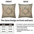 thumbnail image 2 of Navy Blue Orange Boho Pillow Covers 20x20 Set of 2 Carpet Design Ethnic Bohemian Floral Pattern Decorative Throw Pillow Cases Outdoor Farmhouse Decoration for Sofa Couch Bed, 2 of 6