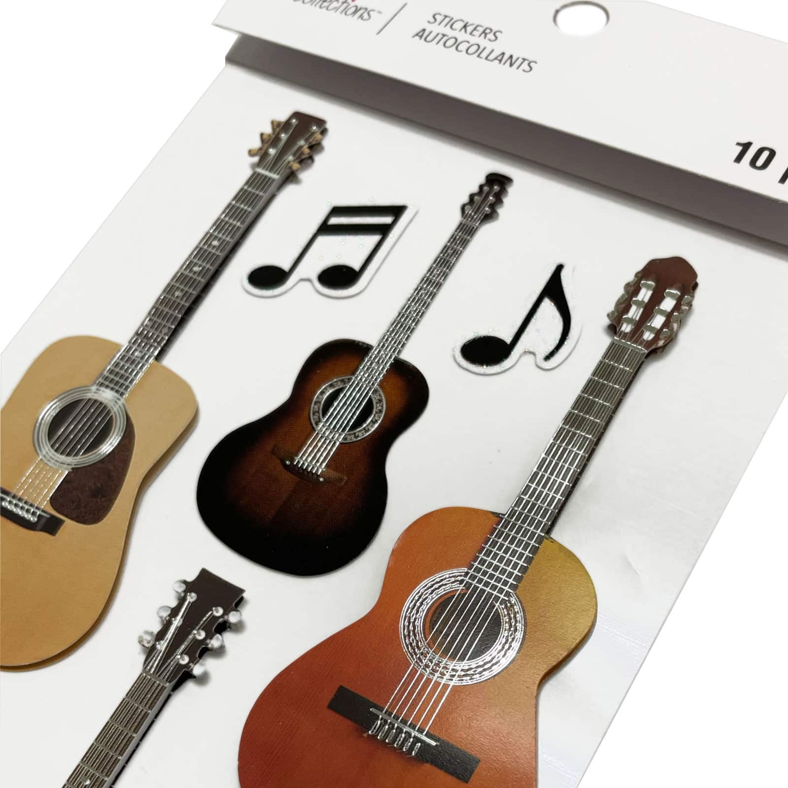 Recollections Acoustic Guitar Stickers, 12 Pack