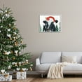 thumbnail image 2 of Stupell Industries Christmas Hat Cow Portrait Animals Painting White Framed Art Print Wall Art, 30 x 24, 2 of 8