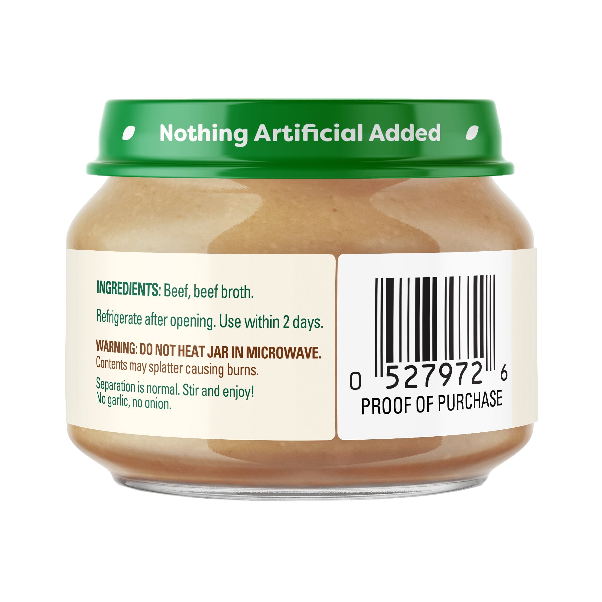 (3 pack) Beech-Nut Stage 1 Baby Food, Beef & Beef Broth, 2.5 oz Jar