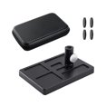 thumbnail image 2 of Base de pedestal para atado de moscas, soporte organizador de materiales para herramientas de atado de moscas, compatible con Mos, color negro, 2 of 5