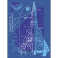 thumbnail image 2 of Women's Lightyear XL-01 Spaceship Blueprints  Racerback Tank Top, 2 of 4