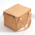 thumbnail image 5 of Bolsa de refrigeración de alimentos de retención fría plegable de papel Kraft Bento Afortunado Sencillez, 5 of 5