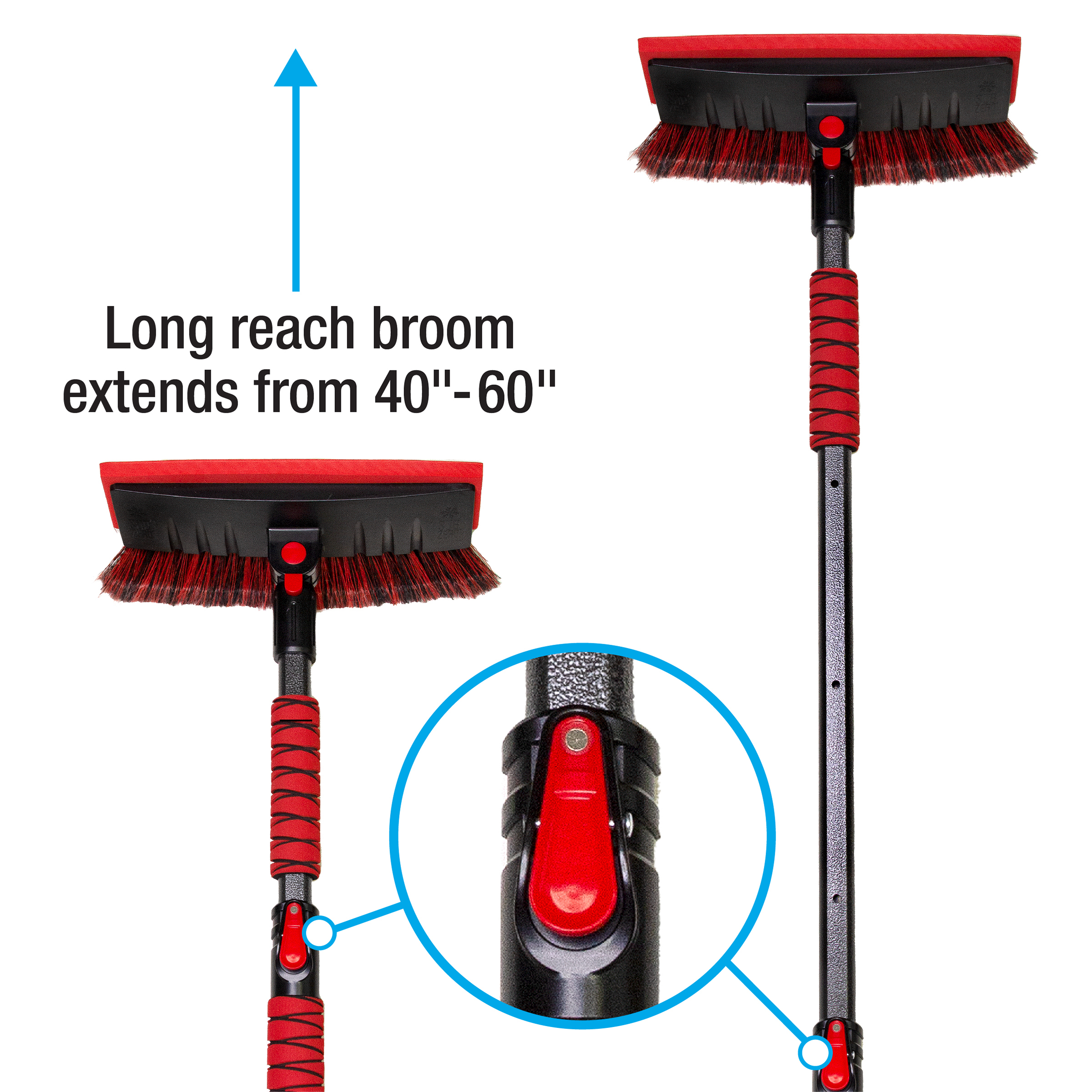 Subzero 60" Maxx Force Snowbroom with Ice Scraper, Red and Black, 1 Pack, 1220141061 - image 2 of 7
