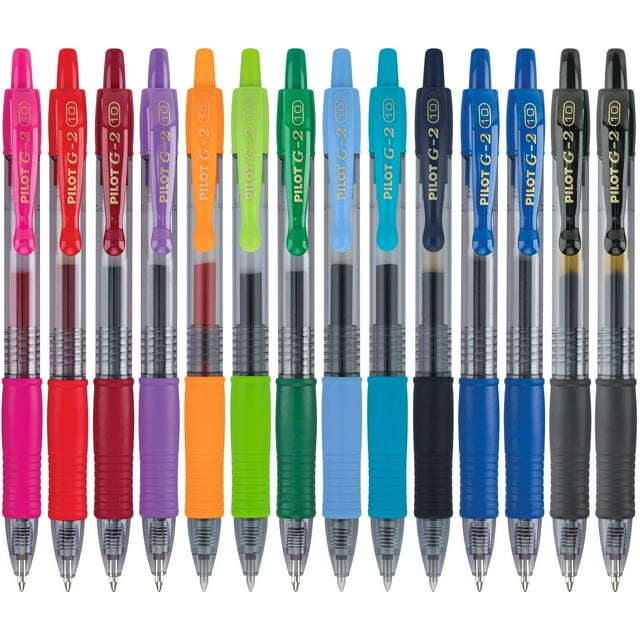 Bolígrafos de gel PILOT G2 Premium Bold Point de 1 mm, paquete de 14