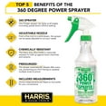 thumbnail image 4 of Harris Pro 360° Degree Power Sprayer, Plastic Spray Bottle, with Adjustable Nozzle, 32 oz. Capacity, 4 of 7
