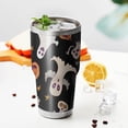 thumbnail image 3 of 30oz Halloween Ghosts Pumpkins and Stars Tumblers Stainless Steel Tumbler with Lid and Straw,Vacuum Insulated Double Wall Travel Tumbler Cups Mug with Cleaning Brush for Coffee,Tea, 3 of 7