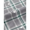 thumbnail image 3 of sogami Men's Plaid Button Up Shirts Comfort Long Sleeve Cotton Shirts Relaxed Fit, 3 of 9