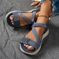 thumbnail image 4 of Dakaela Women's Walking Sandals Strappy Summer Hiking Sport Shoes Athletic Workout Gym Slip on Sneakers with Arch Support Size 7.5, 4 of 7