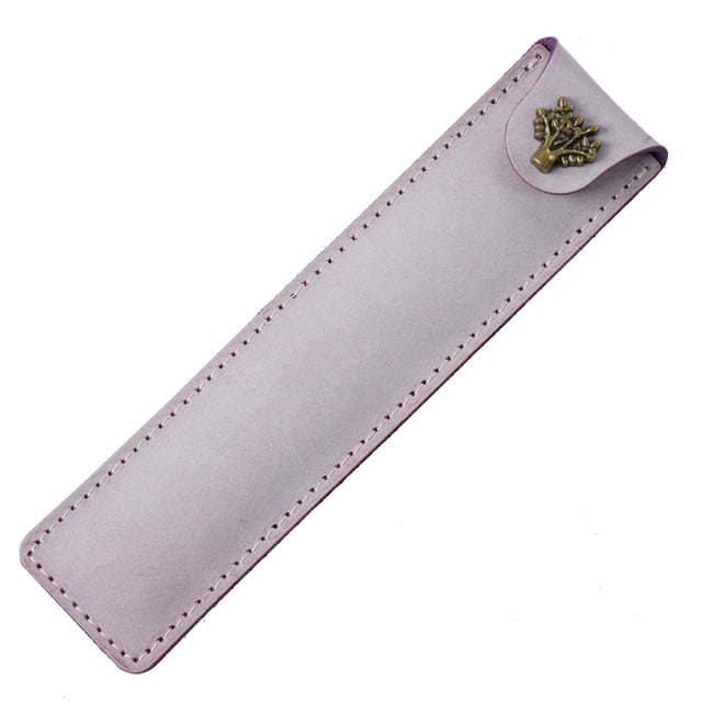 Estuche de cuero genuino para lápices, personalizado, vintage, hecho a mano, de cuero de Caballo Loco, capa superior de piel de vaca, estuche para bolígrafo, estuche protector creativo