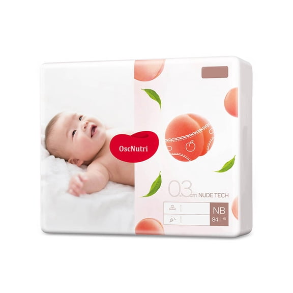 OscNutri Disposable baby diapers, Unisex Baby Boys Girls Birdseye Prefold Cloth Diapers,84 pack