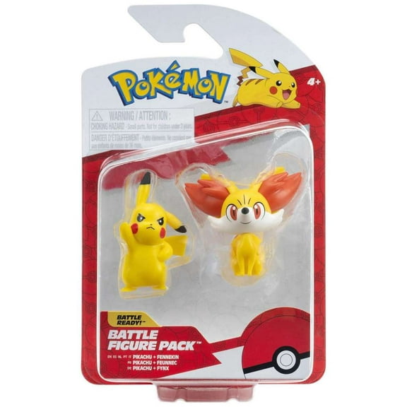 Pokemon Battle Figure Pikachu & Fennekin Mini Figure 2-Pack